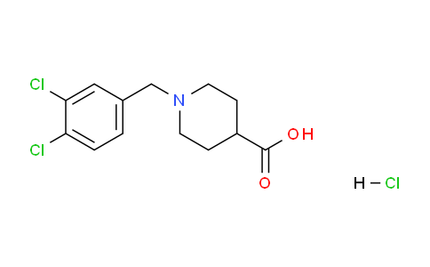 CAS No. 451485-54-4, 1-(3,4-Dichlorobenzyl)piperidine-4-carboxylic acid hydrochloride