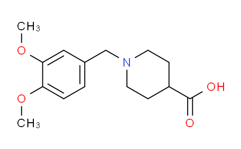 CAS No. 856437-79-1, 1-(3,4-Dimethoxybenzyl)piperidine-4-carboxylic acid