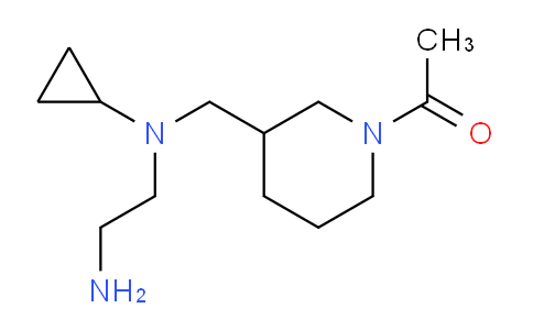 CAS No. 1353954-47-8, 1-(3-(((2-Aminoethyl)(cyclopropyl)amino)methyl)piperidin-1-yl)ethanone