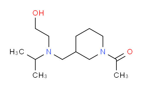 CAS No. 1353963-94-6, 1-(3-(((2-Hydroxyethyl)(isopropyl)amino)methyl)piperidin-1-yl)ethanone