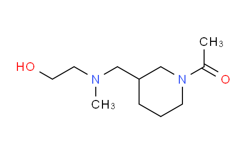 CAS No. 1353954-18-3, 1-(3-(((2-Hydroxyethyl)(methyl)amino)methyl)piperidin-1-yl)ethanone