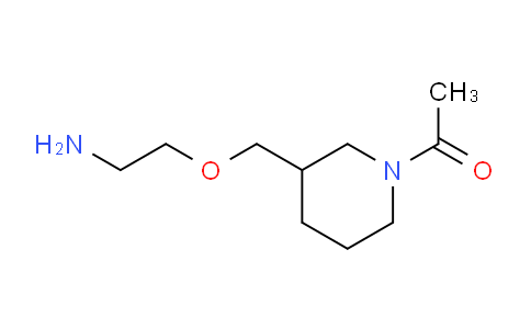 CAS No. 1353971-67-1, 1-(3-((2-Aminoethoxy)methyl)piperidin-1-yl)ethanone