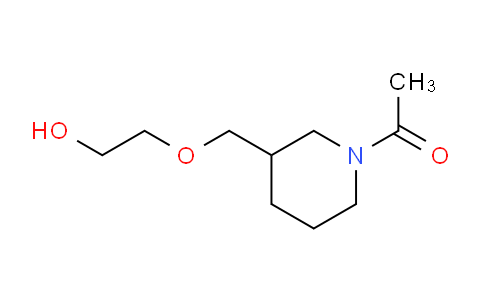 CAS No. 1353951-98-0, 1-(3-((2-Hydroxyethoxy)methyl)piperidin-1-yl)ethanone