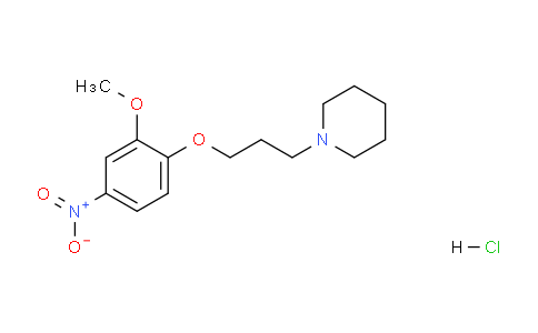 CAS No. 136616-34-7, 1-(3-(2-Methoxy-4-nitrophenoxy)propyl)piperidine hydrochloride