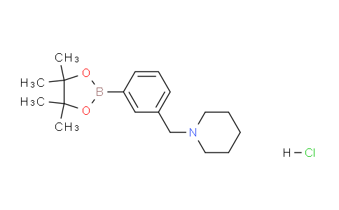 CAS No. 1021186-08-2, 1-(3-(4,4,5,5-Tetramethyl-1,3,2-dioxaborolan-2-yl)benzyl)piperidine hydrochloride