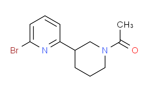 CAS No. 1316225-89-4, 1-(3-(6-Bromopyridin-2-yl)piperidin-1-yl)ethanone