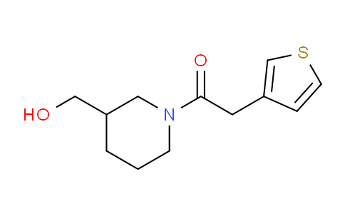 CAS No. 916791-33-8, 1-(3-(Hydroxymethyl)piperidin-1-yl)-2-(thiophen-3-yl)ethanone