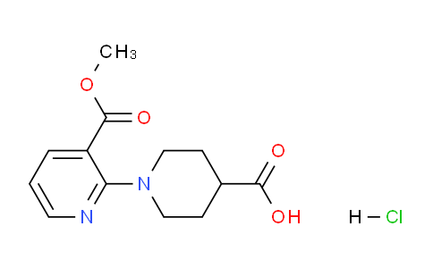CAS No. 1185307-29-2, 1-(3-(Methoxycarbonyl)pyridin-2-yl)piperidine-4-carboxylic acid hydrochloride