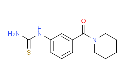 CAS No. 1387566-03-1, 1-(3-(Piperidine-1-carbonyl)phenyl)thiourea