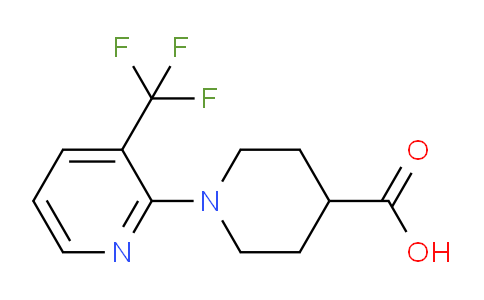 CAS No. 821768-09-6, 1-(3-(Trifluoromethyl)pyridin-2-yl)piperidine-4-carboxylic acid