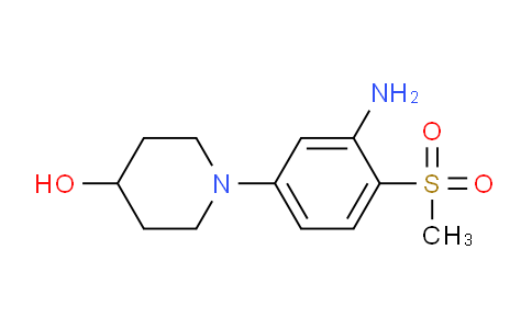 CAS No. 1219957-10-4, 1-(3-Amino-4-(methylsulfonyl)phenyl)piperidin-4-ol