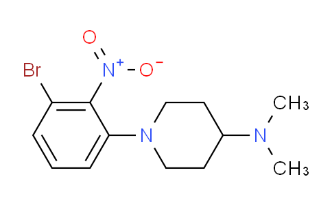 CAS No. 1707581-17-6, 1-(3-Bromo-2-nitrophenyl)-N,N-dimethylpiperidin-4-amine
