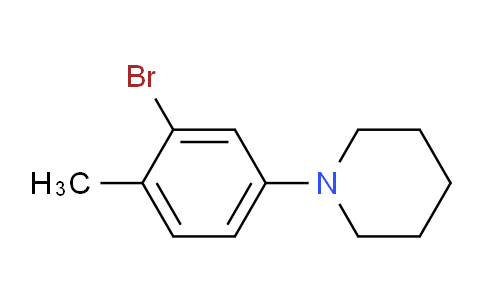 CAS No. 761001-65-4, 1-(3-Bromo-4-methylphenyl)piperidine