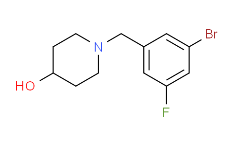 CAS No. 1514878-90-0, 1-(3-bromo-5-fluorobenzyl)piperidin-4-ol