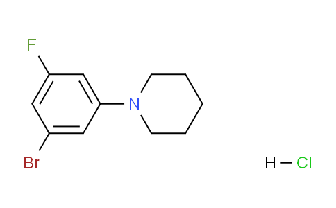 CAS No. 1242336-61-3, 1-(3-Bromo-5-fluorophenyl)piperidine hydrochloride