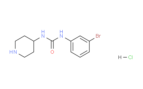 CAS No. 1233958-24-1, 1-(3-Bromophenyl)-3-(piperidin-4-yl)ureahydrochloride