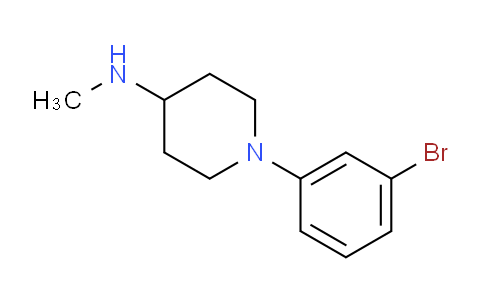 CAS No. 1184235-17-3, 1-(3-Bromophenyl)-N-methylpiperidin-4-amine