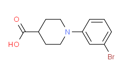 CAS No. 1059536-36-5, 1-(3-Bromophenyl)piperidine-4-carboxylic acid