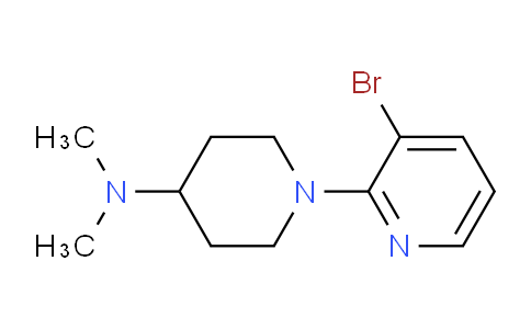 CAS No. 1248083-17-1, 1-(3-Bromopyridin-2-yl)-N,N-dimethylpiperidin-4-amine