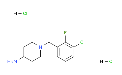CAS No. 1286275-17-9, 1-(3-Chloro-2-fluorobenzyl)piperidin-4-amine dihydrochloride