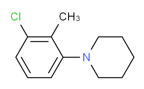 CAS No. 1020253-08-0, 1-(3-Chloro-2-methylphenyl)piperidine