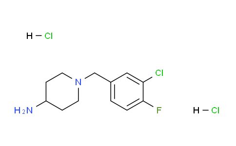 CAS No. 1286266-07-6, 1-(3-Chloro-4-fluorobenzyl)piperidin-4-amine dihydrochloride