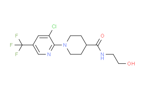 CAS No. 303150-23-4, 1-(3-Chloro-5-(trifluoromethyl)pyridin-2-yl)-N-(2-hydroxyethyl)piperidine-4-carboxamide