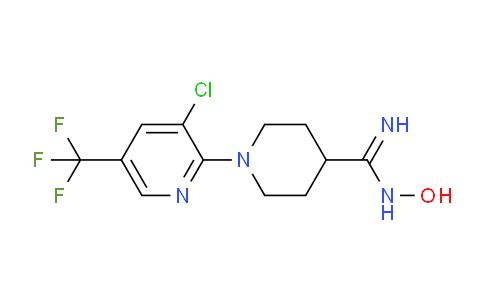 CAS No. 1221794-66-6, 1-(3-Chloro-5-(trifluoromethyl)pyridin-2-yl)-N-hydroxypiperidine-4-carboximidamide