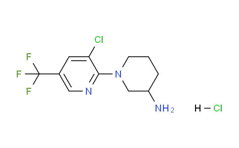 CAS No. 1185313-62-5, 1-(3-Chloro-5-(trifluoromethyl)pyridin-2-yl)piperidin-3-amine hydrochloride