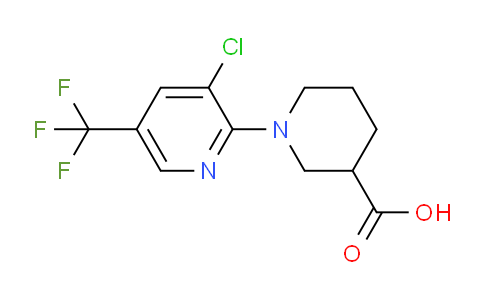 CAS No. 874800-69-8, 1-(3-Chloro-5-(trifluoromethyl)pyridin-2-yl)piperidine-3-carboxylic acid