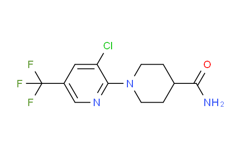 CAS No. 338780-66-8, 1-(3-Chloro-5-(trifluoromethyl)pyridin-2-yl)piperidine-4-carboxamide