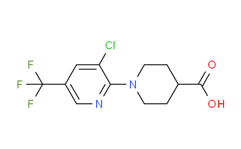 CAS No. 337919-65-0, 1-(3-Chloro-5-(trifluoromethyl)pyridin-2-yl)piperidine-4-carboxylic acid