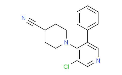 1221568-05-3 | 1-(3-Chloro-5-phenylpyridin-4-yl)piperidine-4-carbonitrile