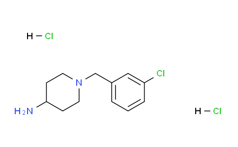 CAS No. 57645-55-3, 1-(3-Chlorobenzyl)piperidin-4-amine dihydrochloride