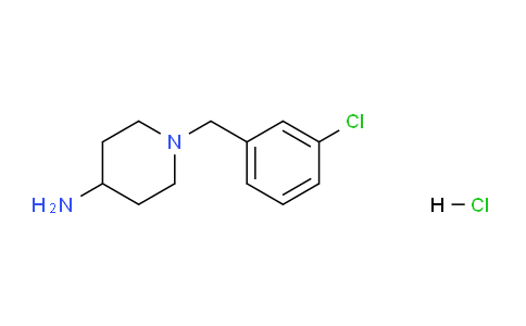 CAS No. 1261233-92-4, 1-(3-Chlorobenzyl)piperidin-4-amine hydrochloride