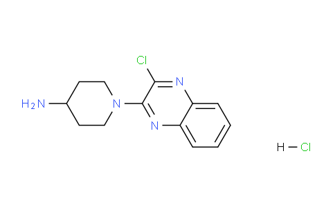 CAS No. 1185309-53-8, 1-(3-Chloroquinoxalin-2-yl)piperidin-4-amine hydrochloride