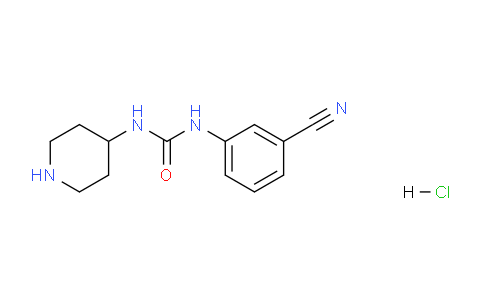 CAS No. 1286265-92-6, 1-(3-Cyanophenyl)-3-(piperidin-4-yl)urea hydrochloride