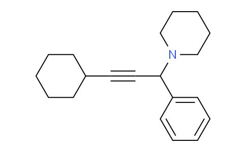 CAS No. 1219090-26-2, 1-(3-Cyclohexyl-1-phenylprop-2-yn-1-yl)piperidine