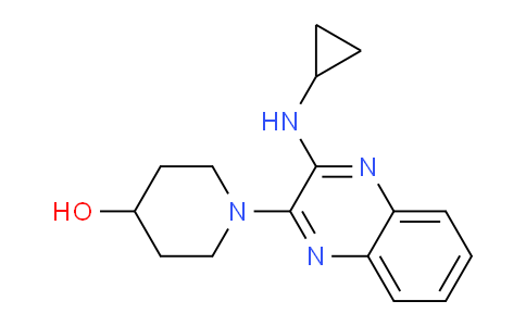 CAS No. 1146080-49-0, 1-(3-Cyclopropylamino-quinoxalin-2-yl)-piperidin-4-ol