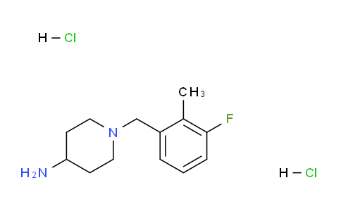 CAS No. 1286272-70-5, 1-(3-Fluoro-2-methylbenzyl)piperidin-4-amine dihydrochloride