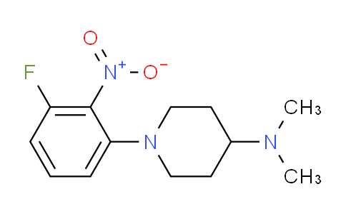 CAS No. 1283993-94-1, 1-(3-Fluoro-2-nitrophenyl)-N,N-dimethylpiperidin-4-amine