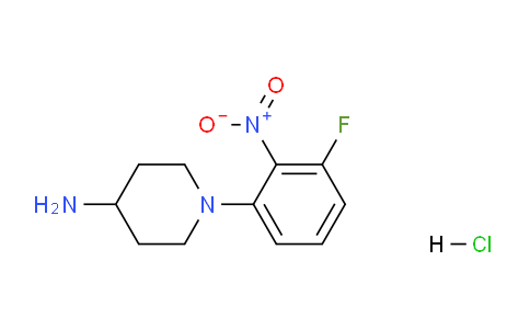 CAS No. 1233954-95-4, 1-(3-Fluoro-2-nitrophenyl)piperidin-4-amine hydrochloride