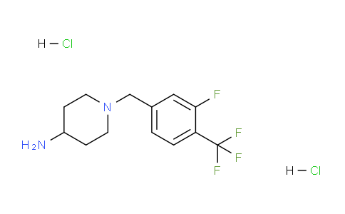 CAS No. 1286273-40-2, 1-(3-Fluoro-4-(trifluoromethyl)benzyl)piperidin-4-amine dihydrochloride