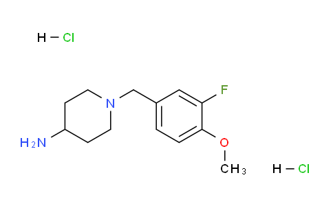 CAS No. 1286264-39-8, 1-(3-Fluoro-4-methoxybenzyl)piperidin-4-amine dihydrochloride