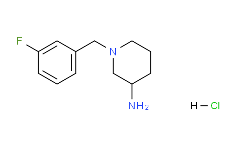 CAS No. 1261232-19-2, 1-(3-Fluorobenzyl)piperidin-3-amine hydrochloride