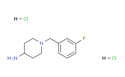 CAS No. 1185296-53-0, 1-(3-Fluorobenzyl)piperidin-4-amine dihydrochloride