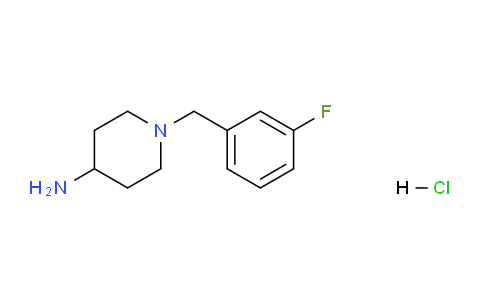 CAS No. 1261235-63-5, 1-(3-Fluorobenzyl)piperidin-4-amine hydrochloride