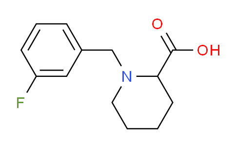 CAS No. 1031317-91-5, 1-(3-Fluorobenzyl)piperidine-2-carboxylic acid