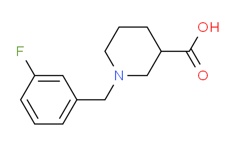 CAS No. 896046-85-8, 1-(3-Fluorobenzyl)piperidine-3-carboxylic acid