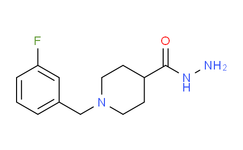 CAS No. 453557-70-5, 1-(3-Fluorobenzyl)piperidine-4-carbohydrazide